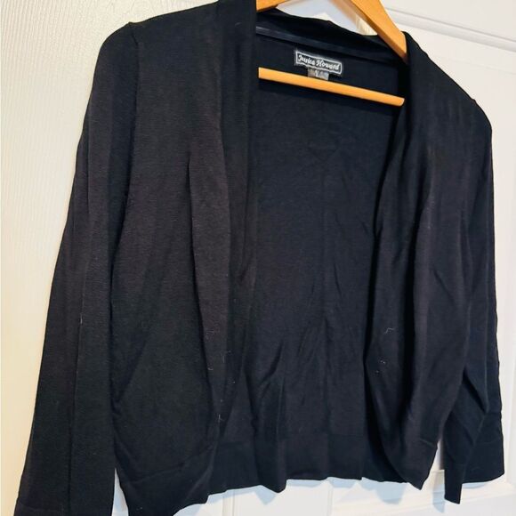 Jessica Howard Black Cardigan Sweater - Picture 1 of 6
